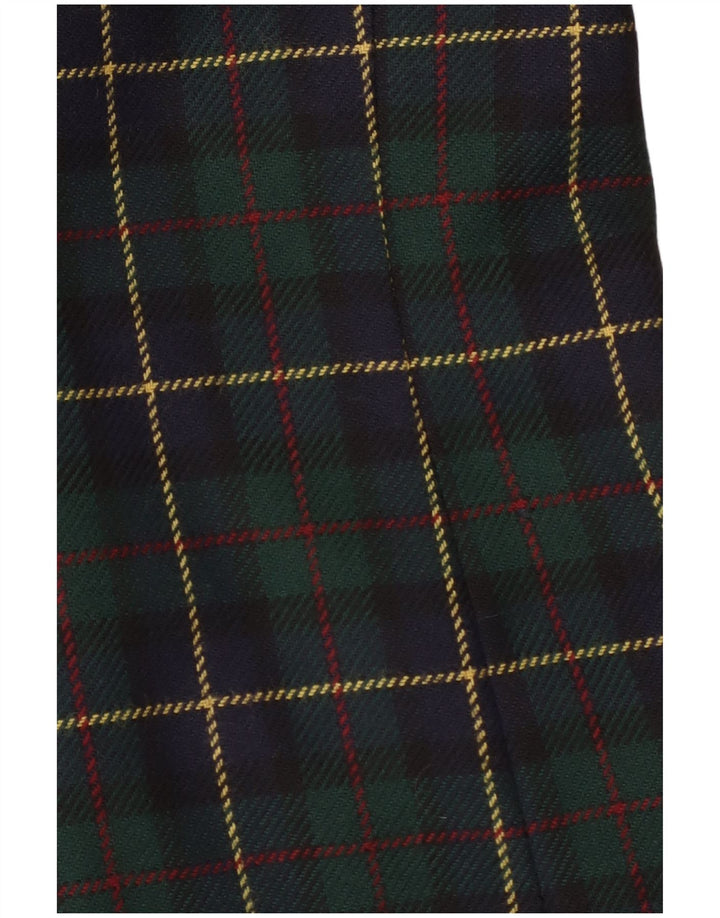 Jachetă Antonette pentru femei, cu 4 nasturi, UK 18 XL, viscoză verde cu check