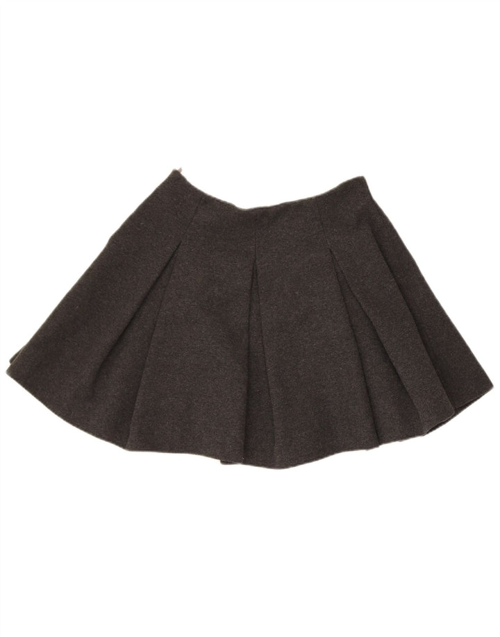 ZARA Womens Pleated Mini Skirt Small W26 Grey