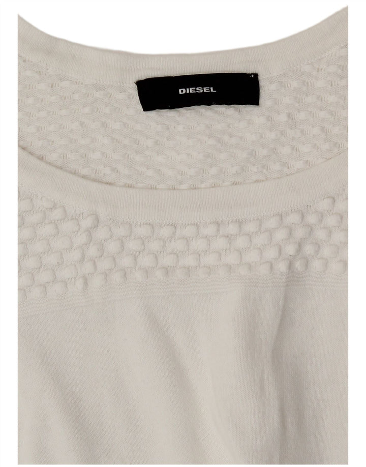 Top pentru femei Diesel cu mâneci 3/4 UK 12 Medium White