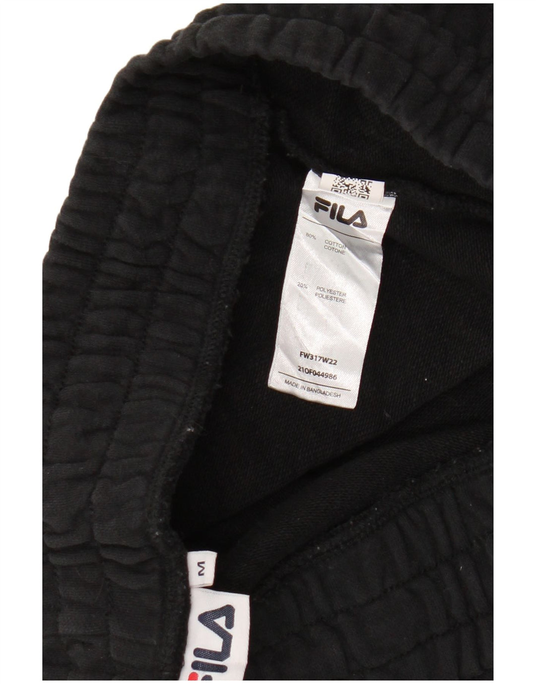 Pantaloni de trening FILA pentru femei Joggeri UK 14 Bumbac mediu negru