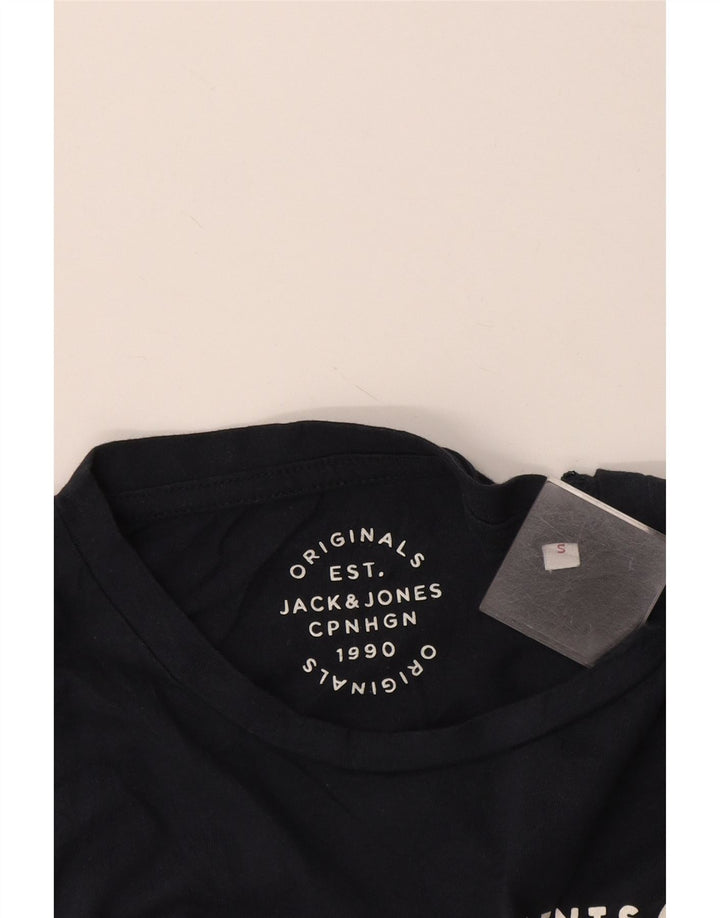 Tricou cu grafic Jack & Jones pentru bărbați Top mic, bleumarin
