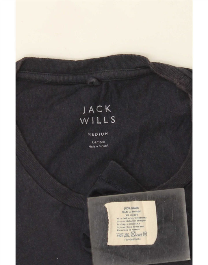 Tricou Jack Wills pentru bărbați Top mediu din bumbac bleumarin