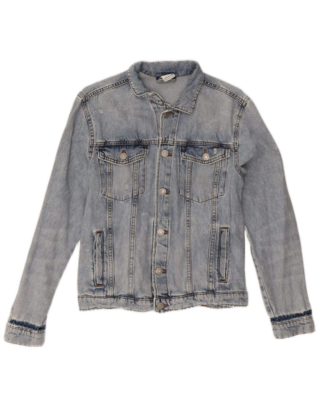 Jachetă Zara Fete Denim 13-14 Ani Bumbac Albastru