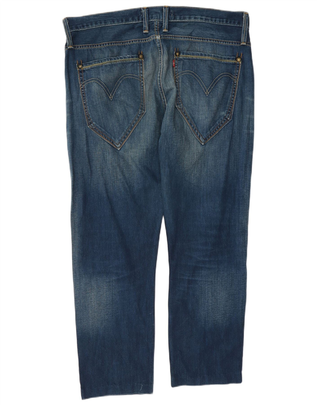 Blugi drepti pentru bărbați Levi's 504 W36 L27 Bumbac albastru