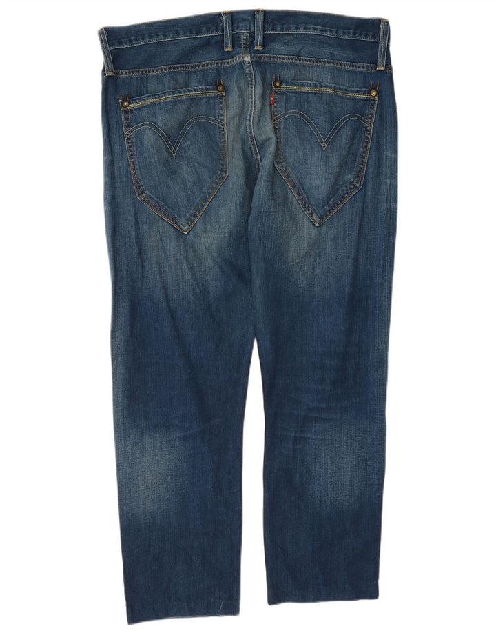 Blugi drepti pentru bărbați Levi's 504 W36 L27 Bumbac albastru