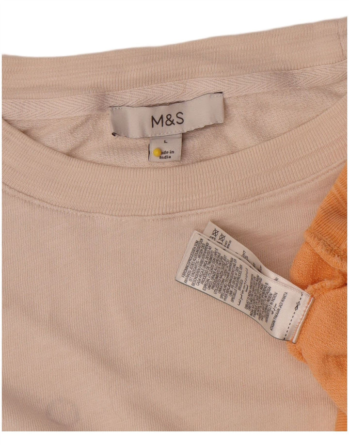 Pulover pentru damă Marks & Spencer, Marea Britanie 16, Bej Tie Dye