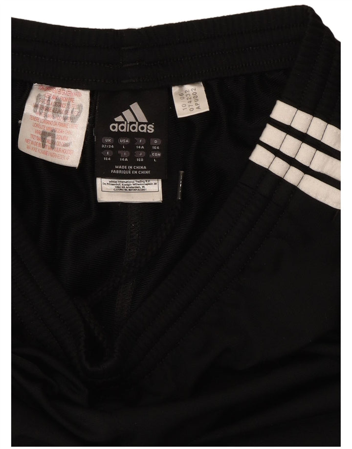 Pantaloni de trening Adidas pentru băieți 13-14 ani, negru, poliester