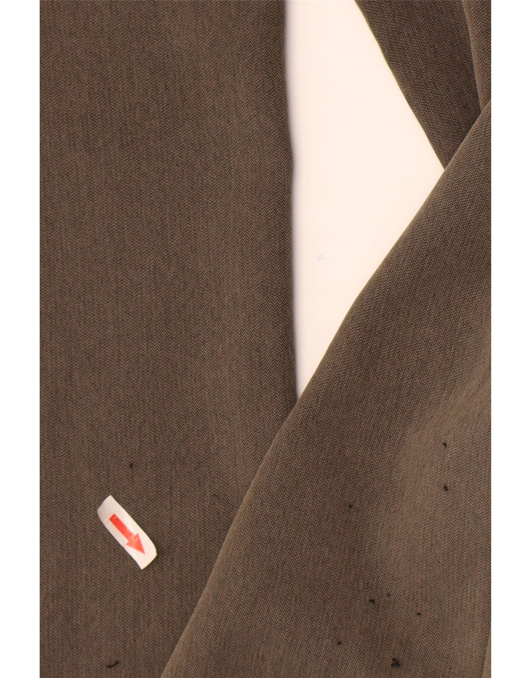 Pantaloni de costum drepți pentru bărbați Marks & Spencer W34 L29 Brown Herringbone
