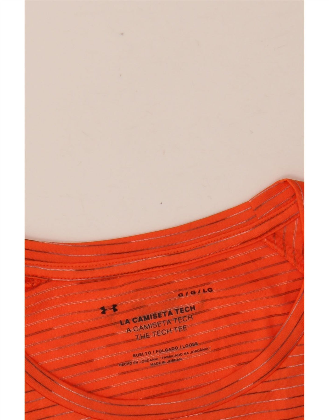 Tricou pentru bărbați UNDER ARMOUR Top mare portocaliu cu dungi