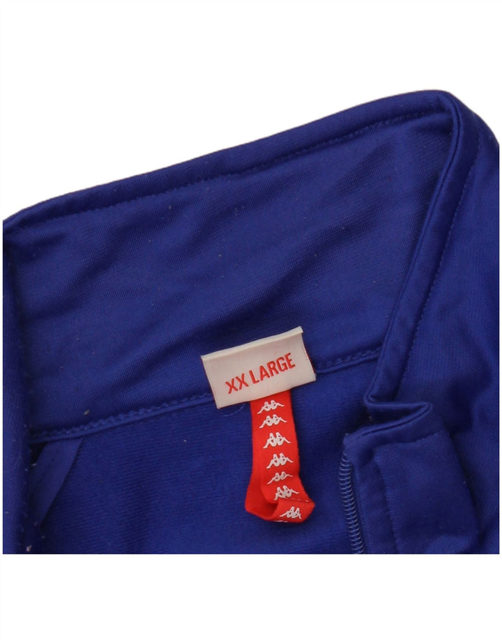 Jachetă de trening grafică pentru bărbați Kappa, 2XL, albastru, bloc de culoare