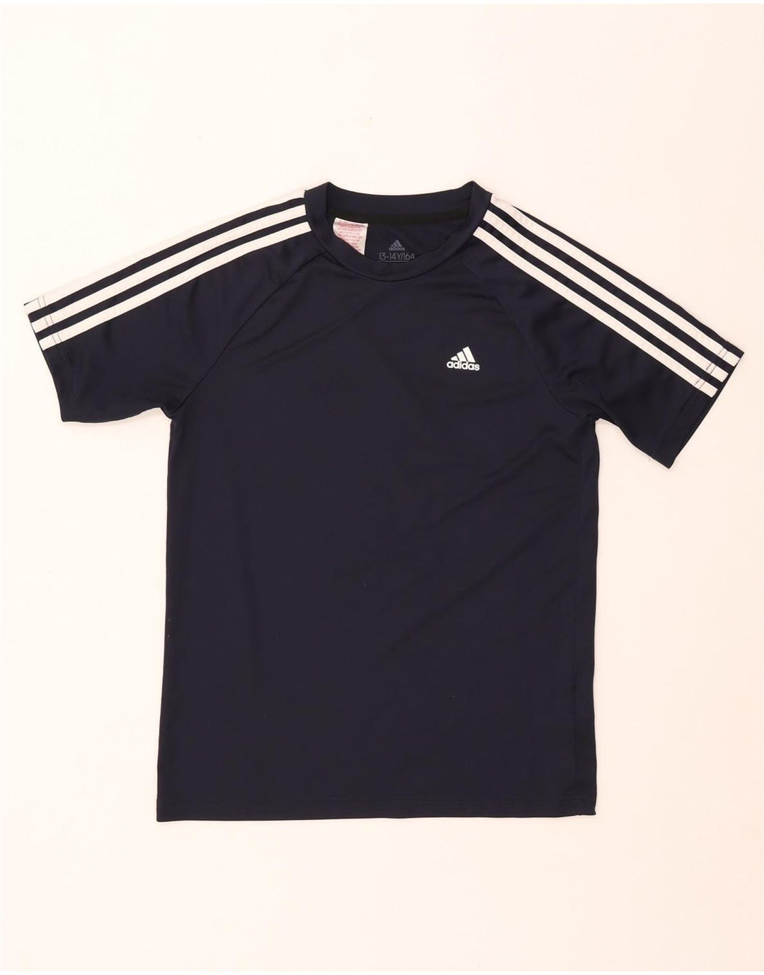 Tricou ADIDAS Aeroready pentru băieți, 13-14 ani, poliester bleumarin