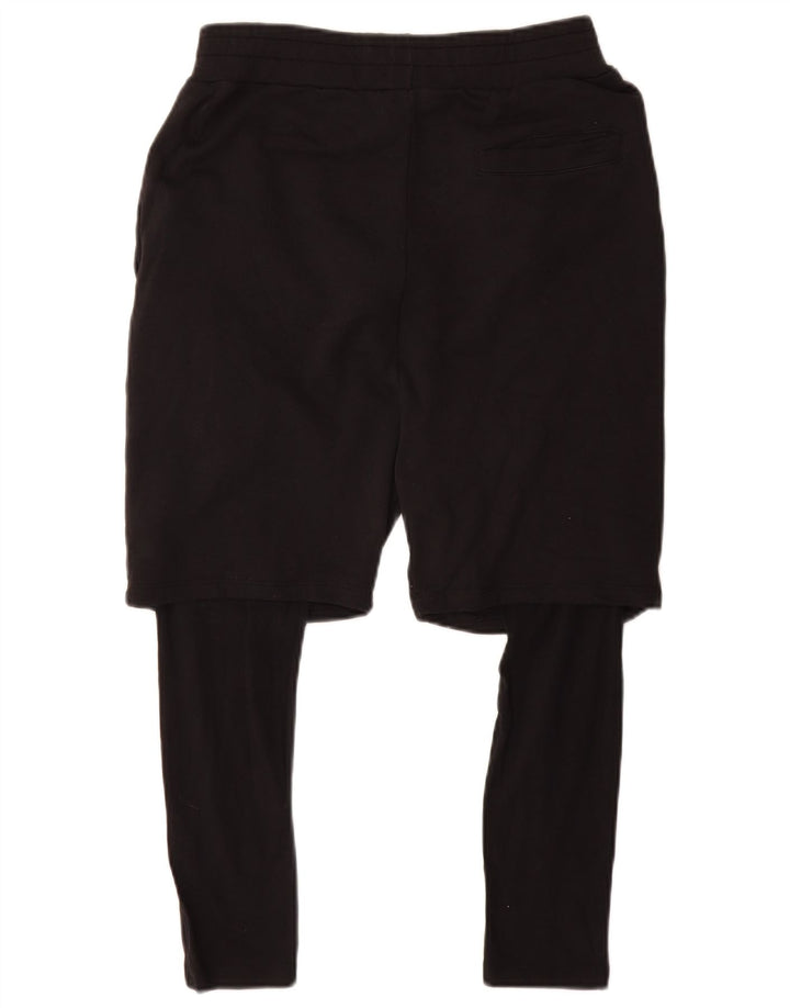 Pantaloni scurți sport grafic pentru bărbați Zara, bumbac mediu negru