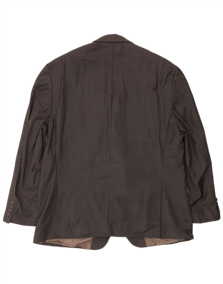 Jachetă pentru bărbați Calvin Klein, cu 2 nasturi, Marea Britanie 44 2XL, lână maro cu picior de gală