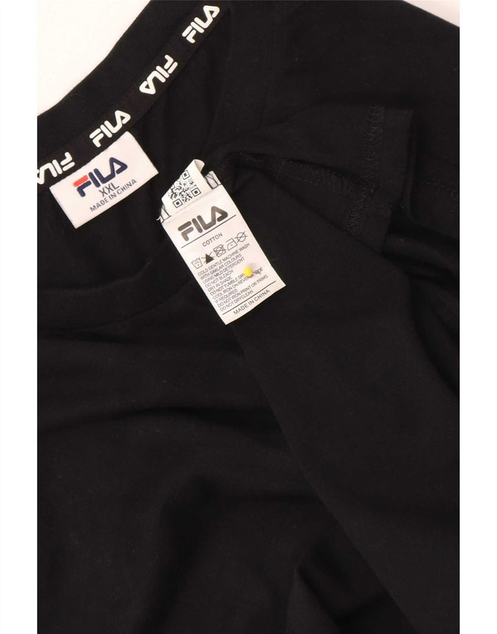 Vest Fila Mens Top 2XL Bumbac Negru