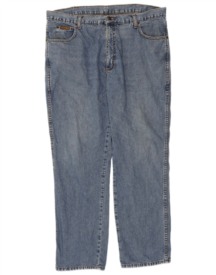 WRANGLER Mens Straight Jeans W40 L32 Blue