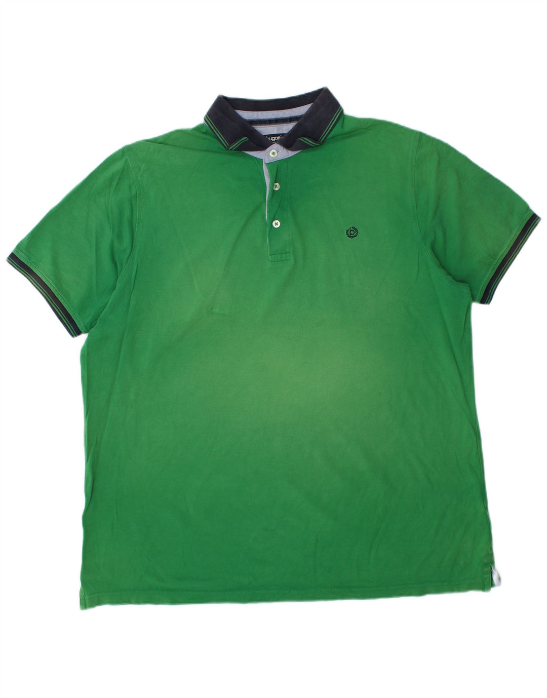 Cămașă polo Bugatti pentru bărbați, bumbac verde 3XL