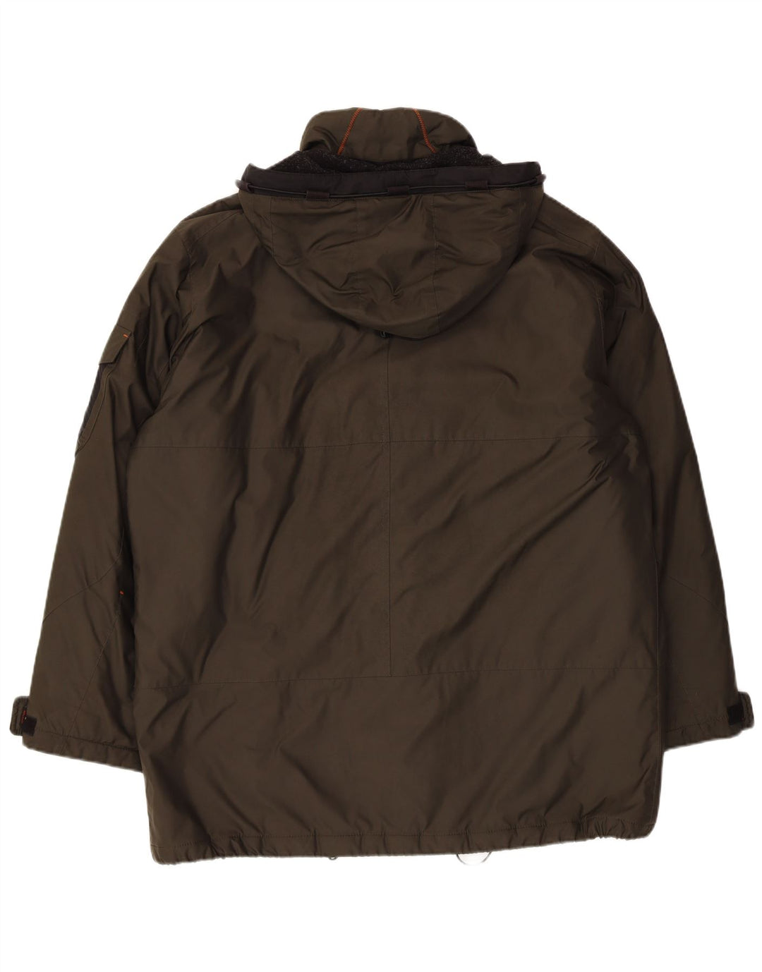 Jachetă de vânt cu glugă Bugatti pentru bărbați UK 42 XL Kaki Poliester