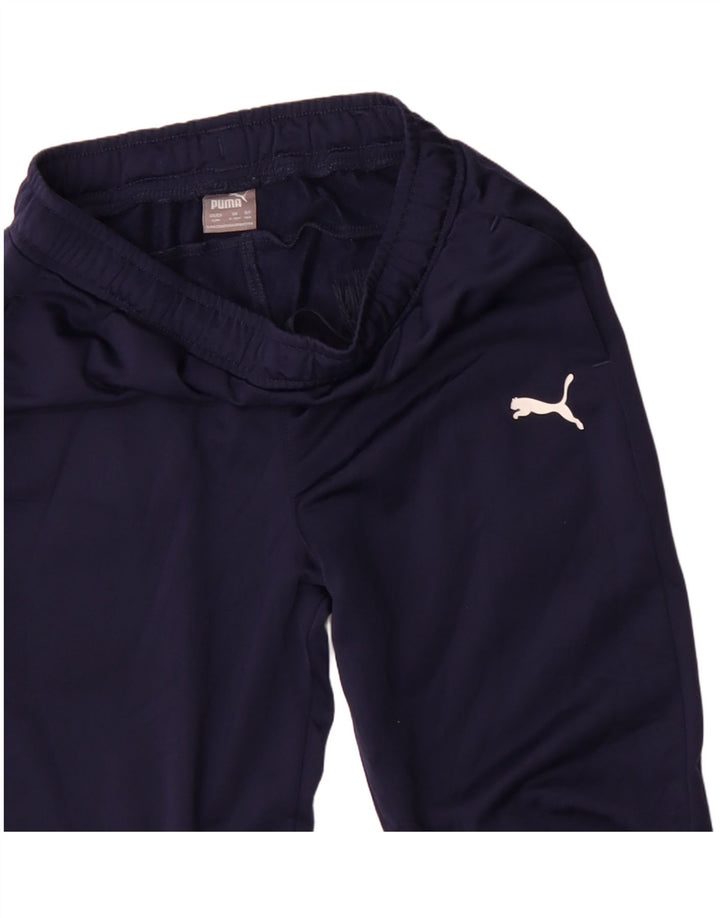 Pantaloni de trening Puma Băieți 9-10 Ani Poliester Mic Bleumarin