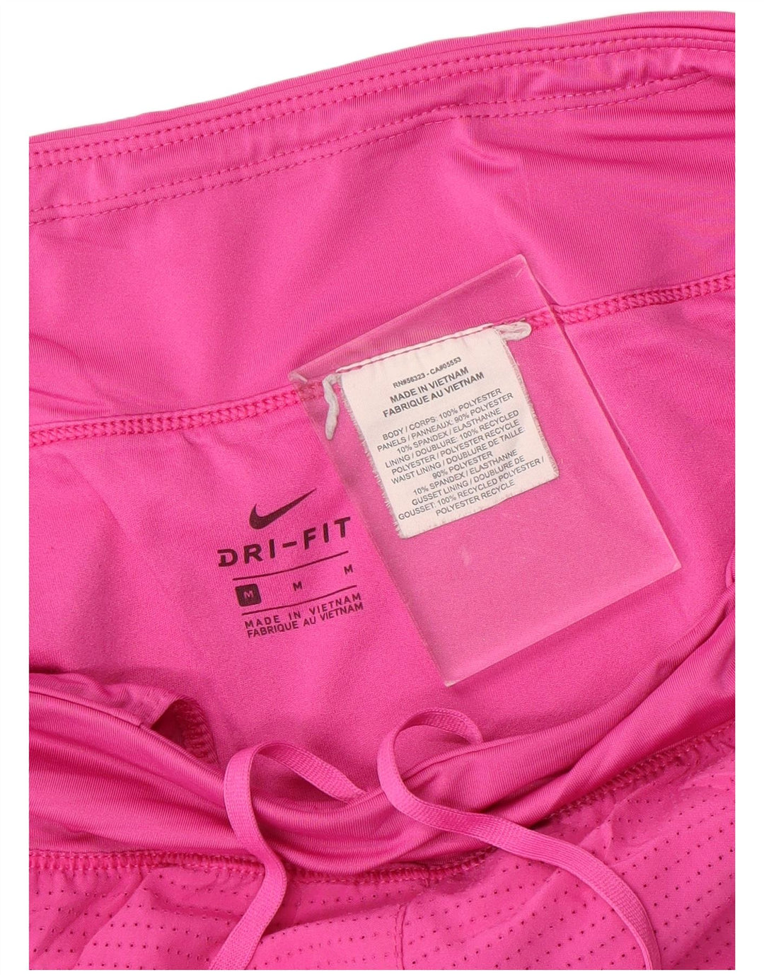 Pantaloni scurti sport NIKE Dri Fit pentru femei UK 14 Poliester roz mediu
