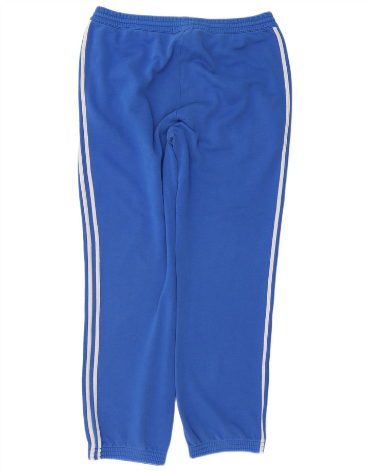 Pantaloni de trening pentru bărbați Adidas Pantaloni de jogging, bumbac albastru mediu