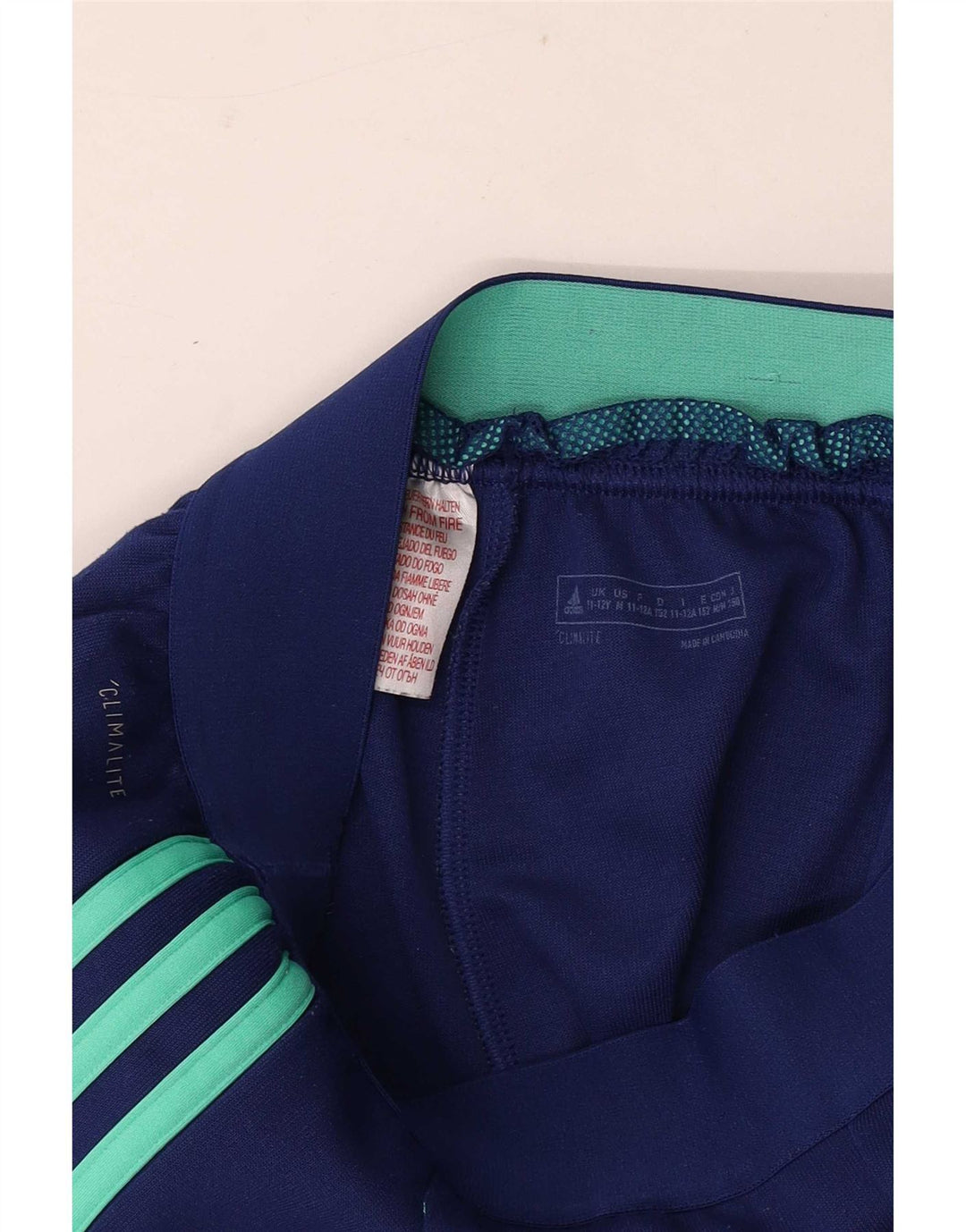 Pantaloni de trening Adidas pentru baieti 11-12 ani bleumarin
