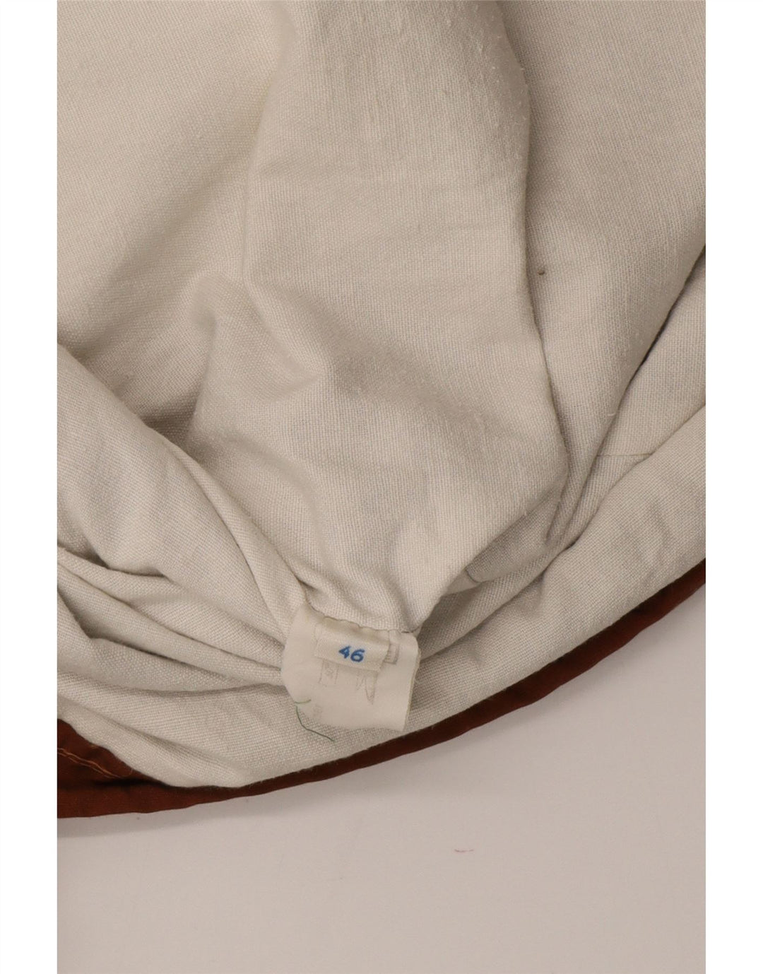 Jachetă de vânt cu glugă vintage pentru bărbați IT 46 Small Beige Colorblock