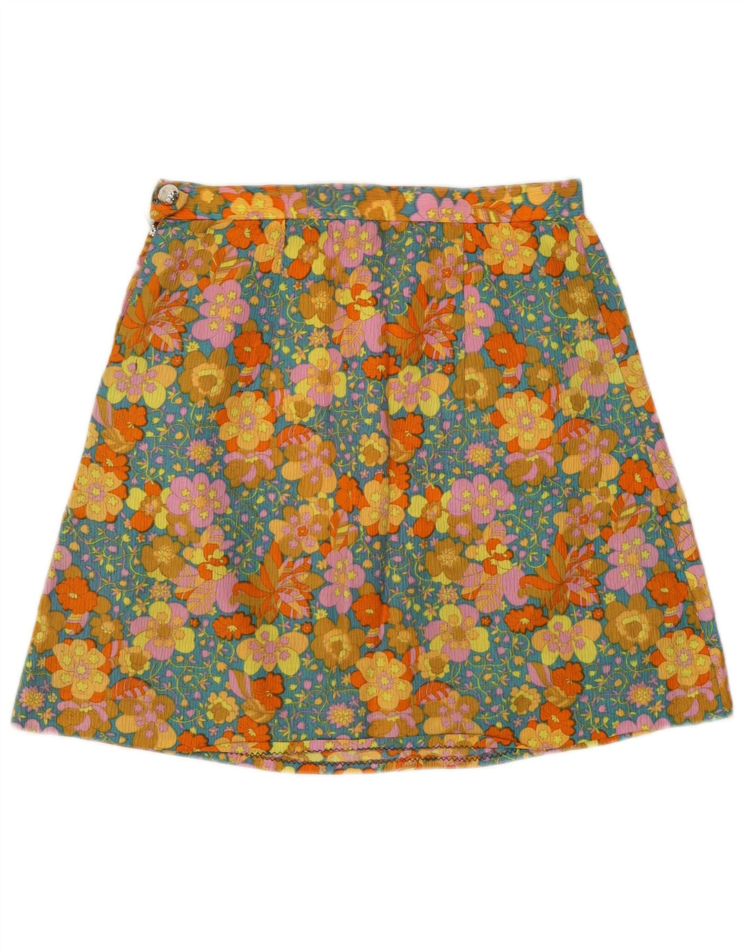 Fusta A-Line Vintage pentru femei W26 Mic Verde Floral