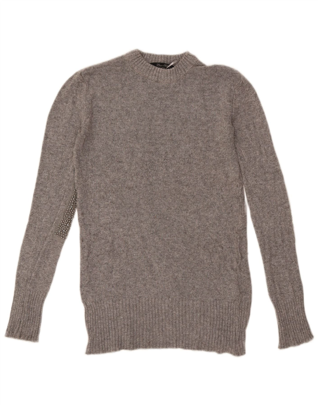 Pulover pentru damă Zara, cu gât turnut, UK 10, mic, gri, viscoză