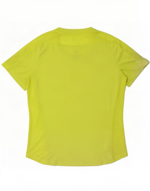 Tricou pentru alergare Adidas pentru femei Top UK 12/14 Medium Yellow