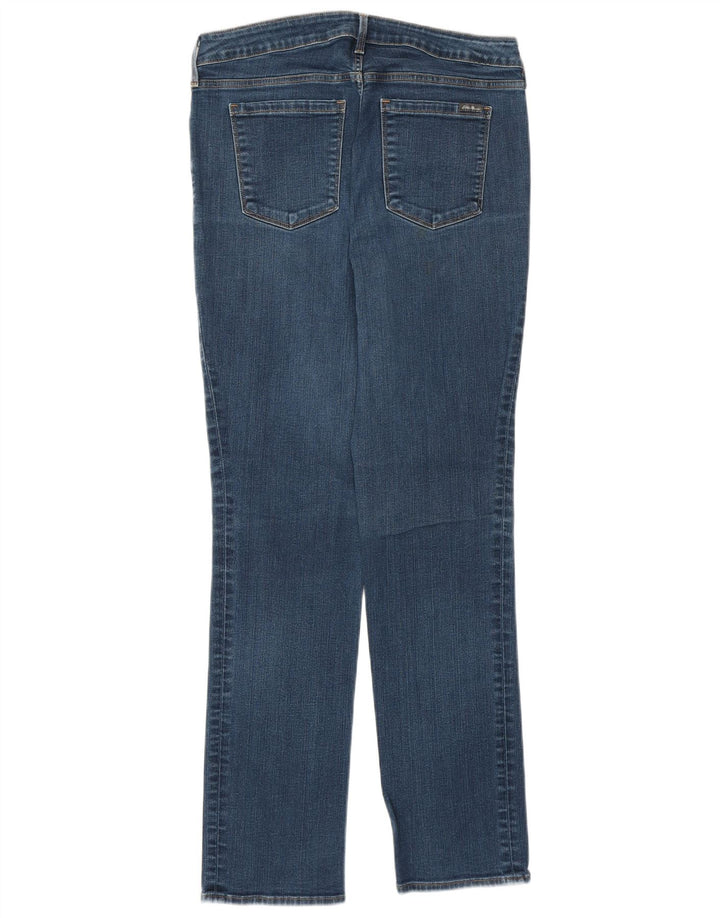 Eddie Bauer Blugi drepți ușor curbate pentru femei US 12 Large W32 L30 Blue