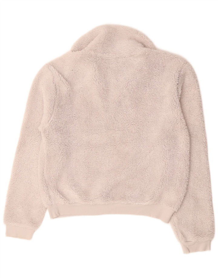 Pulover supradimensionat din lână pentru femei Topshop, cu fermoar, UK 10, poliester gri mic