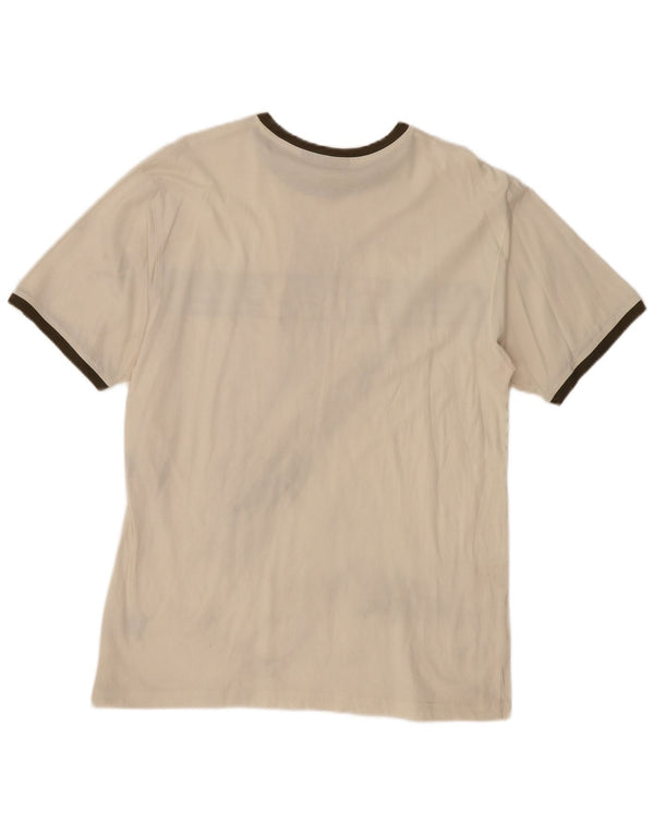 Tricou cu grafică pentru bărbați Fila Top XL Bej Bumbac color bloc