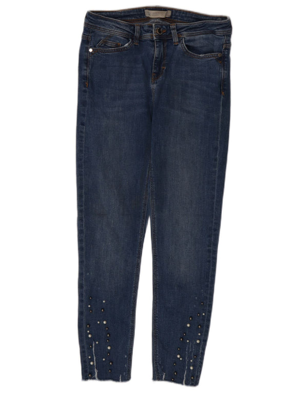 Blugi Skinny Crop pentru Damă Zara EU 36 XS L26 L25 Albastru