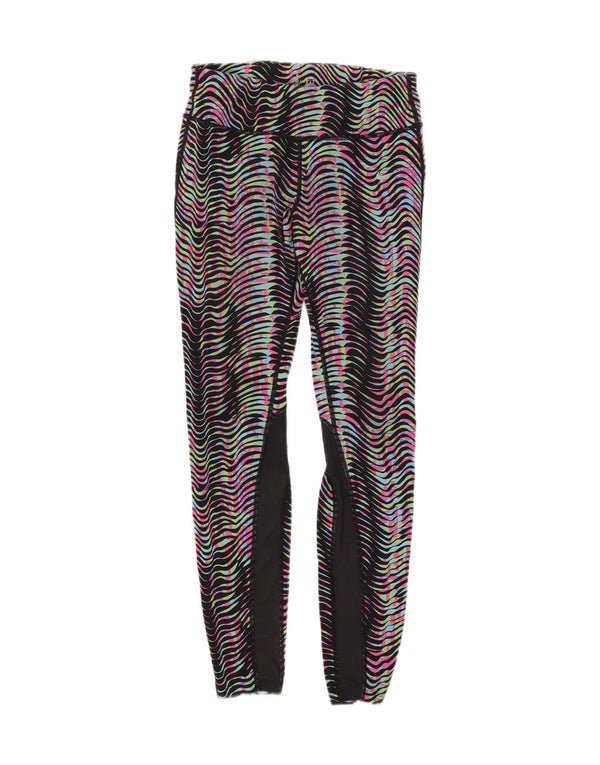 Leggings Dri Fit Nike pentru femei UK 12, nailon cu dungi medii multicolore