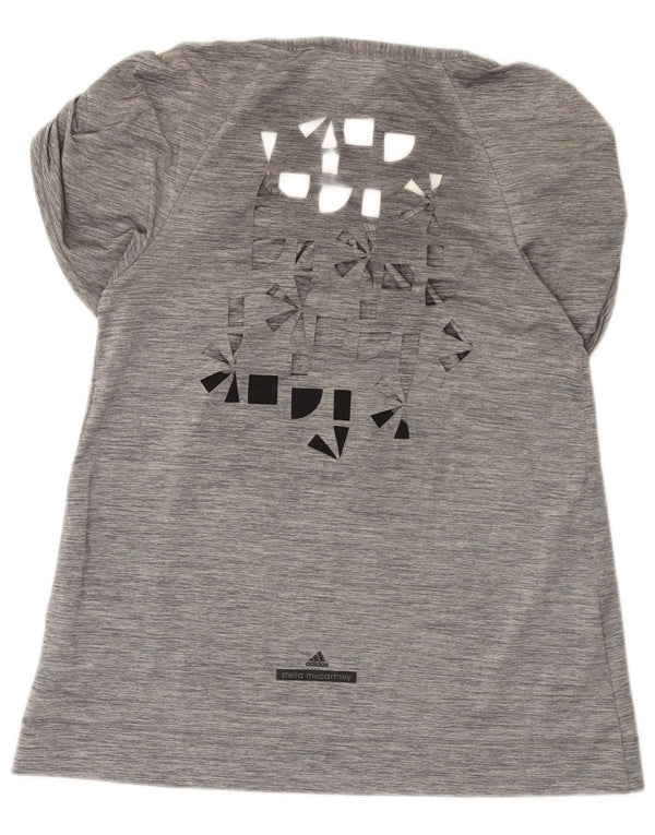 Top cu tunică grafică Stella McCartney pentru femei Adidas EU 36 Poliester mic gri