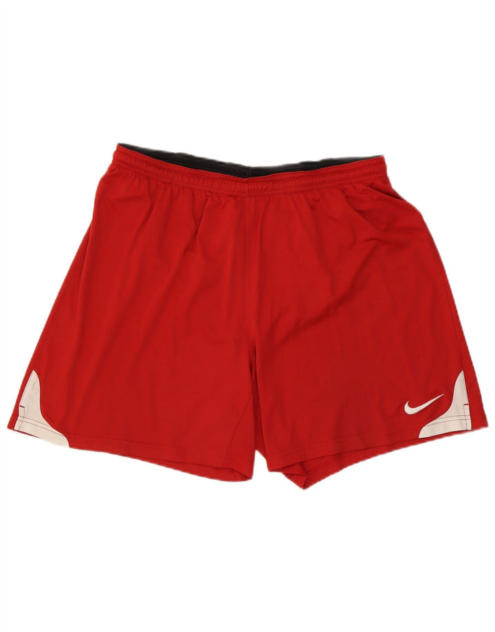 Pantaloni scurți sport Nike Dri Fit pentru bărbați XL, roșu, poliester color bloc