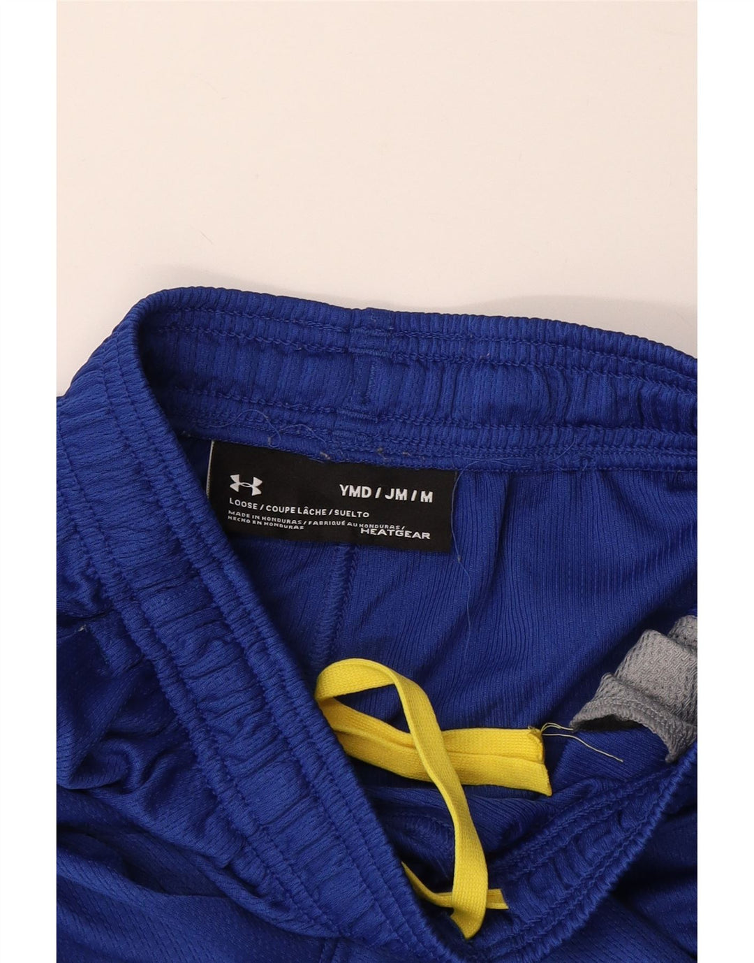 Pantaloni scurți sport grafic pentru băieți UNDER ARMOUR Heat Gear 9-10 ani, albastru mediu