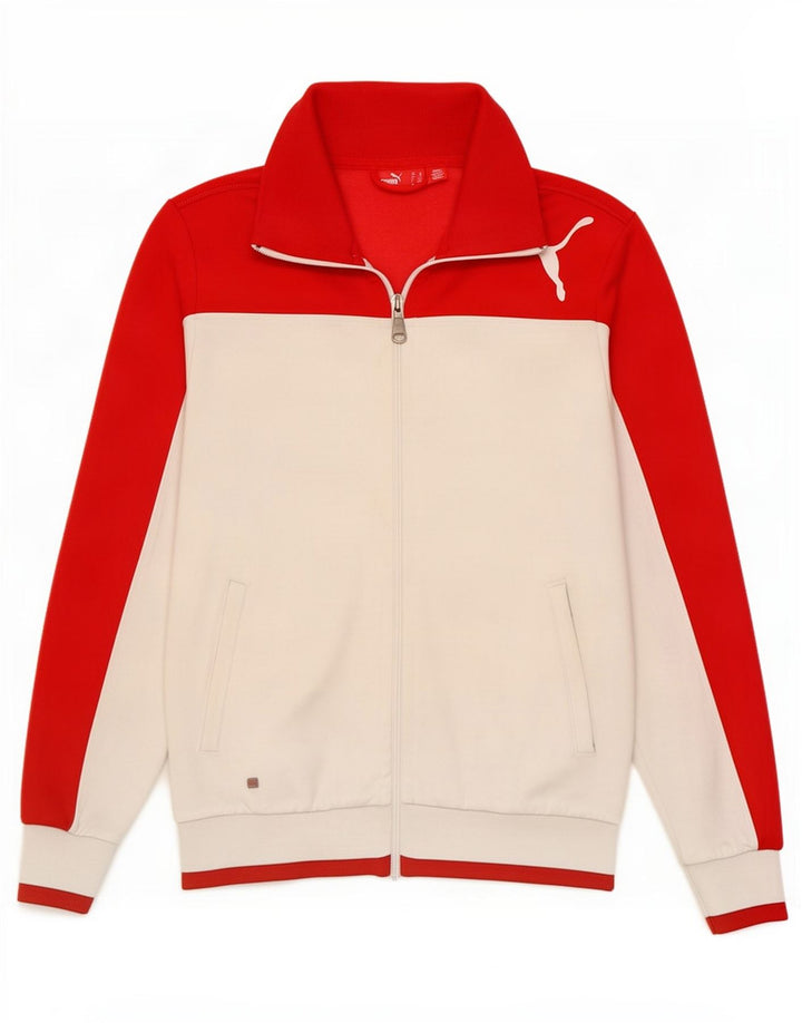 Jachetă de trening pentru bărbați Puma XS, alb, poliester color bloc