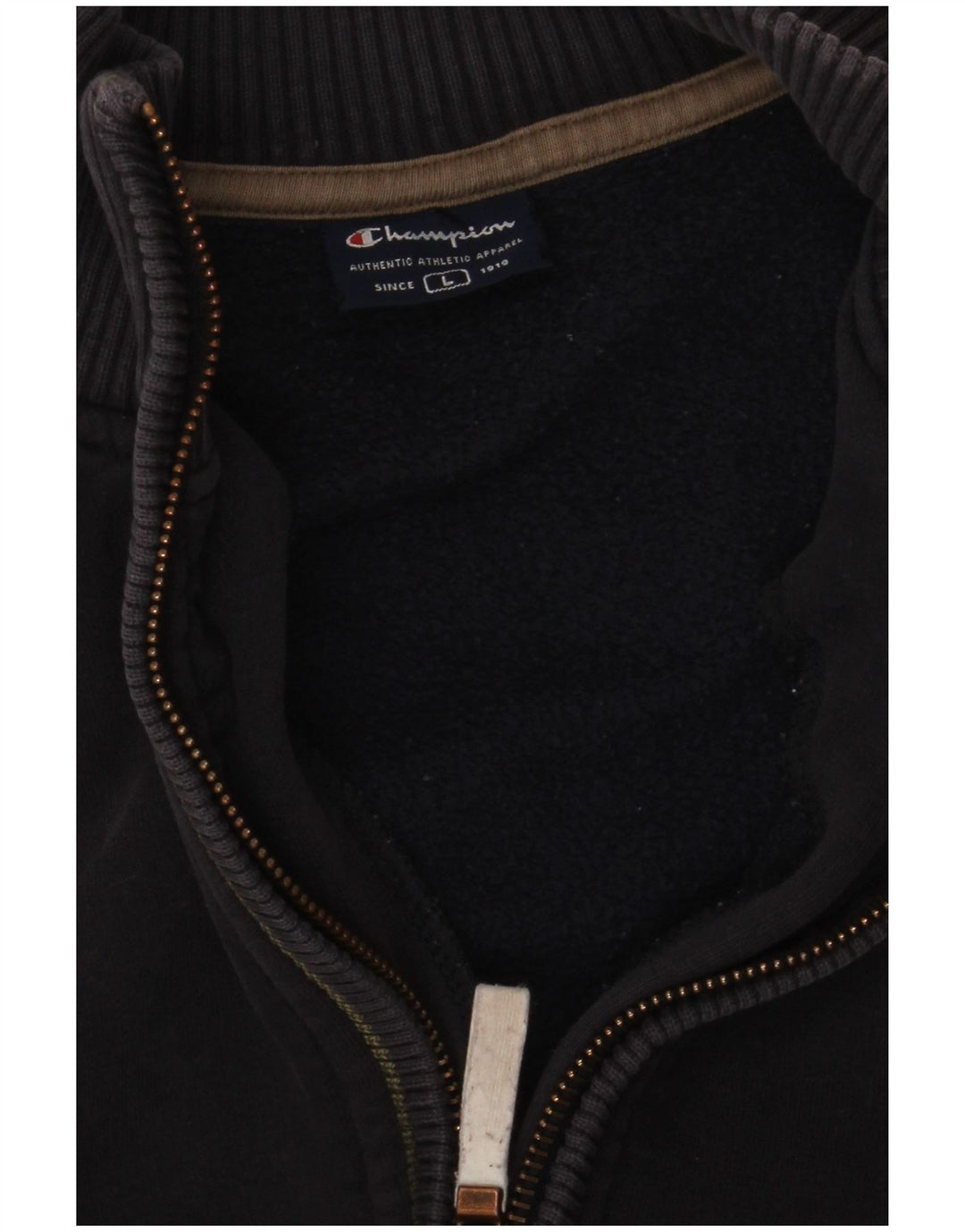 Pulover pentru bărbați Champion, cu fermoar, cu gât, mare, bleumarin