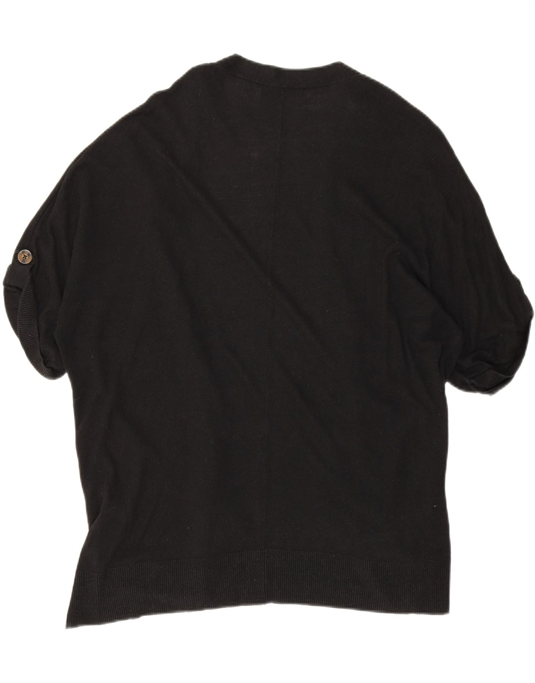 Cardigan deschis cu mânecă scurtă pentru femei Marks & Spencer, UK 16, mare, negru