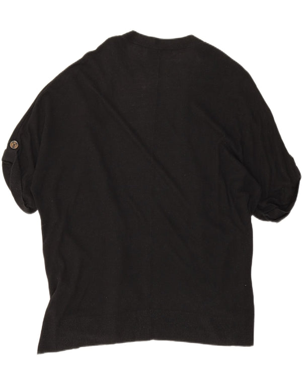 Cardigan deschis cu mânecă scurtă pentru femei Marks & Spencer, UK 16, mare, negru