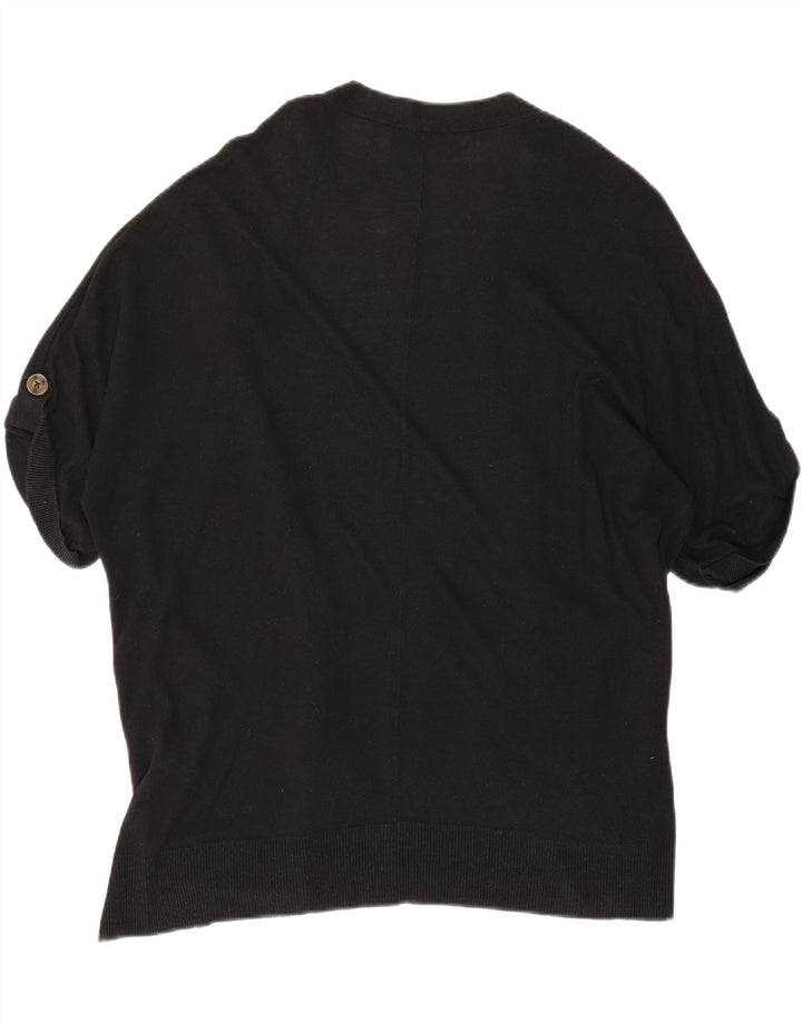 Cardigan deschis cu mânecă scurtă pentru femei Marks & Spencer, UK 16, mare, negru