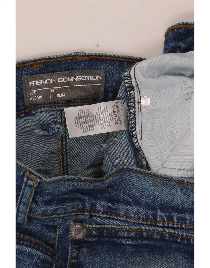 Blugi slim pentru bărbați French Connection W32 L30 Bumbac albastru