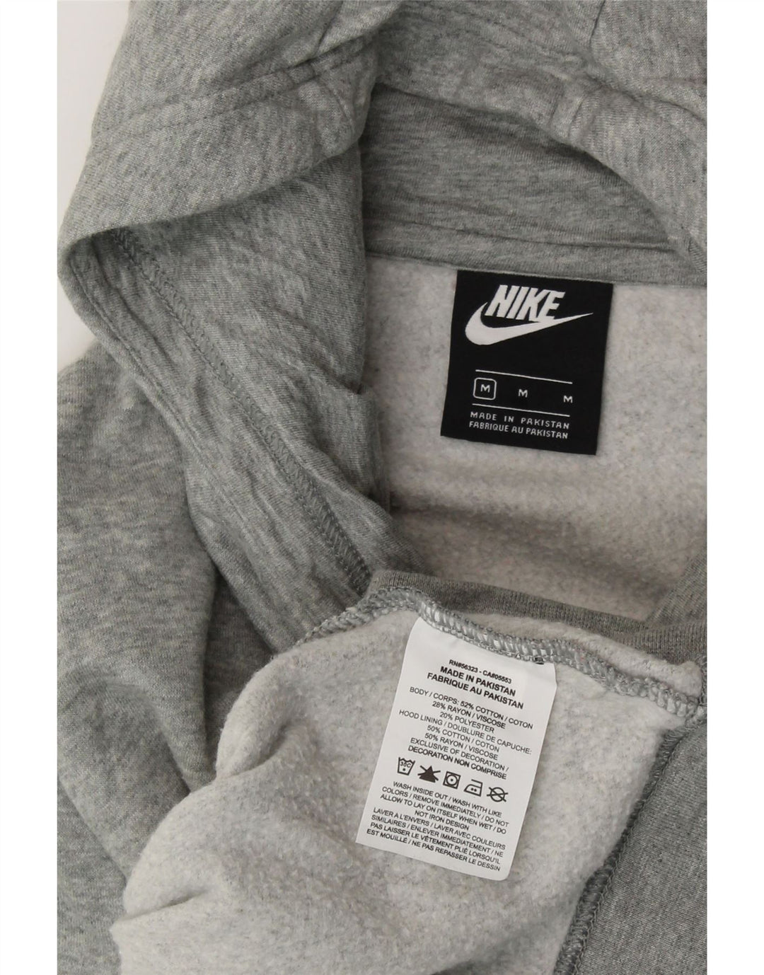 Pulover NIKE pentru femei, UK 14, bumbac gri mediu