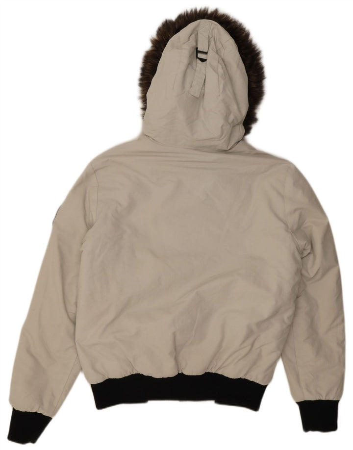 Jachetă Bomber Superdry Everest Mountain Parka pentru bărbați UK 40 Large White