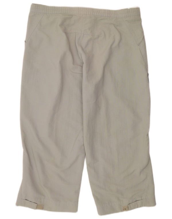 Pantaloni de trening Capri ADIDAS pentru femei UK 14 Medium Verde Poliamidă Sport