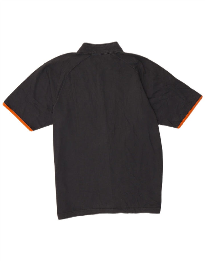 Tricou pentru bărbați Champion cu fermoar și gât Top mare, gri, bumbac