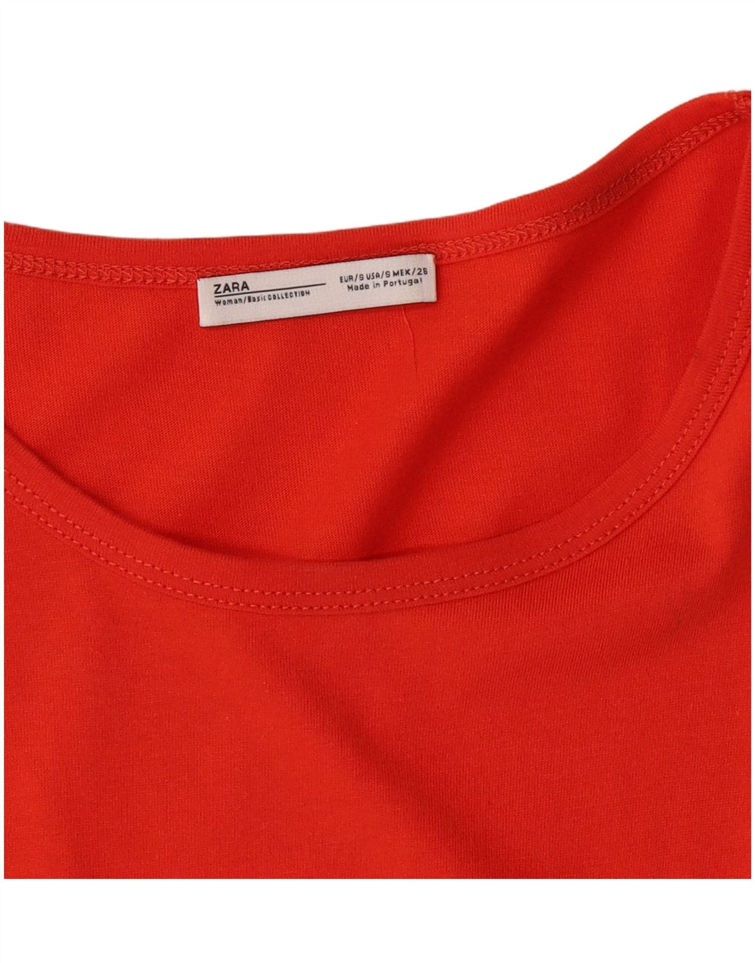Bluză Crop Top Femei ZARA UK 8 Mic Portocaliu Floral