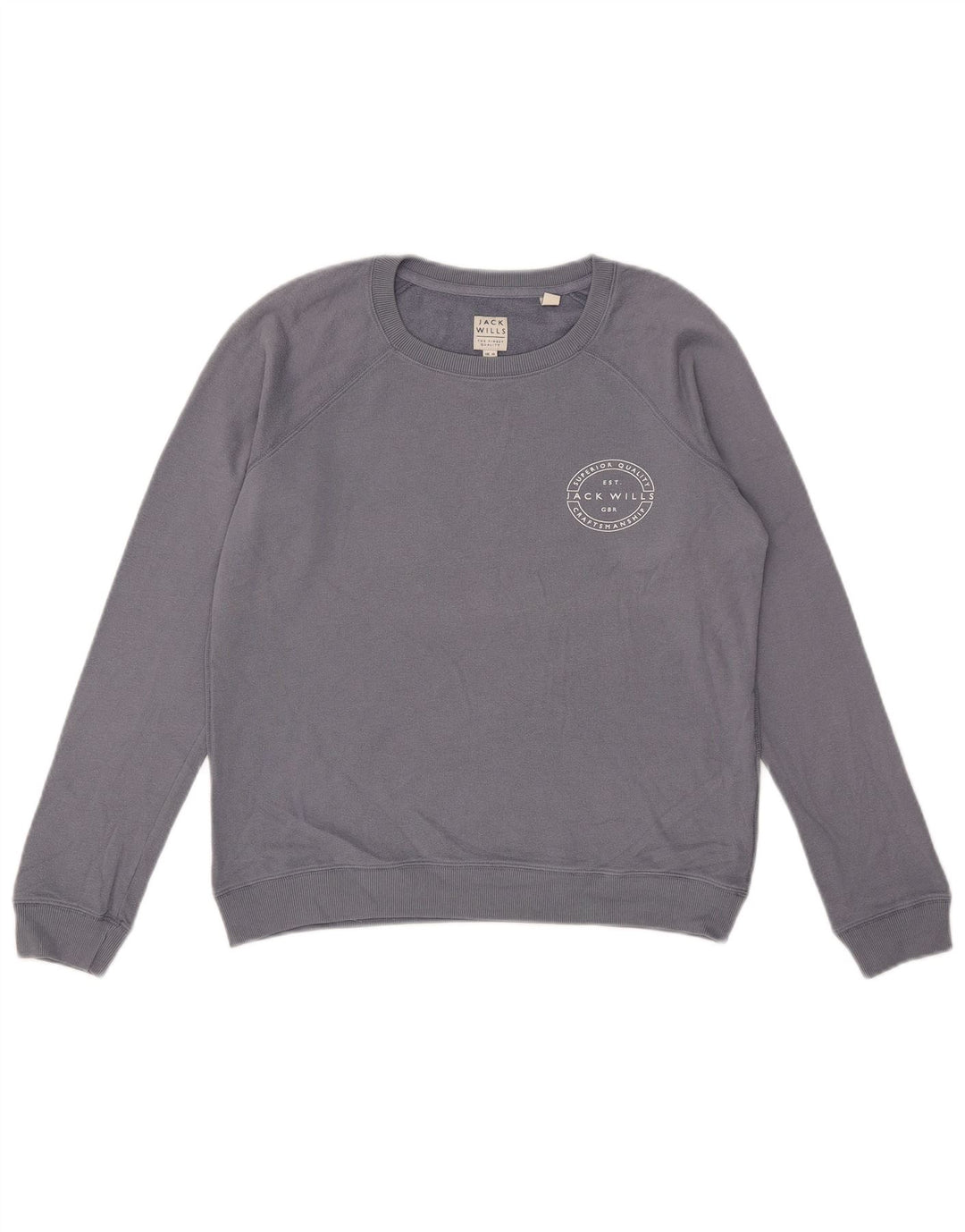 Jack Wills Pulover supradimensionat pentru femei UK 10 Small Blue