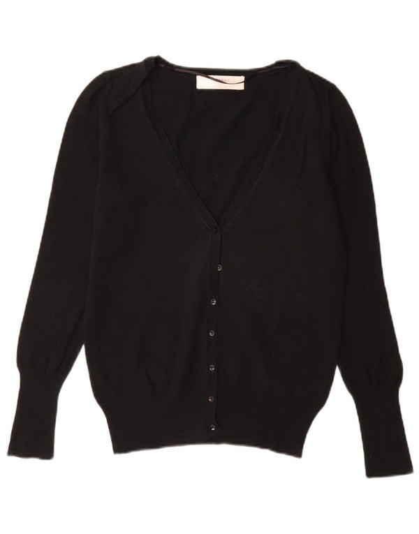 Pulover cardigan pentru femei Zara UK 12 bumbac mediu negru